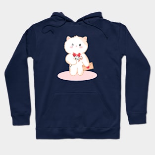 Valentine Cat in love Hoodie